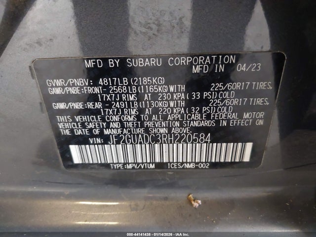 Subaru Crosstrek Premium 2024 JF2GUADC3RH220584 Image 9