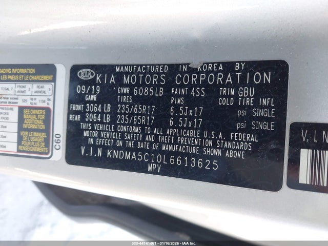 KNDMA5C10L6613625 KIA Sedona L