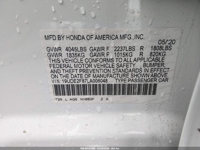 2020 ACURA ILX 19UDE2F87LA006048 Photo 8