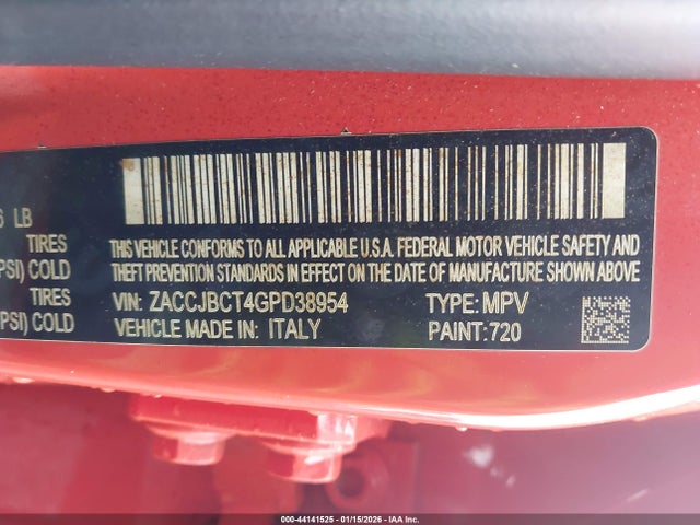 Jeep Renegade Trailhawk 2016 ZACCJBCT4GPD38954 Image 9