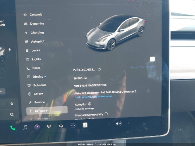 Aukcja sprzedaży 2023 Tesla Model 3 Rear-wheel Drive, vin: 5YJ3E1EA5PF687865, numer aukcji: 44141602