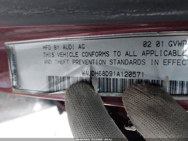 2001 AUDI A4 WAUDH68D91A120571 Photo 8