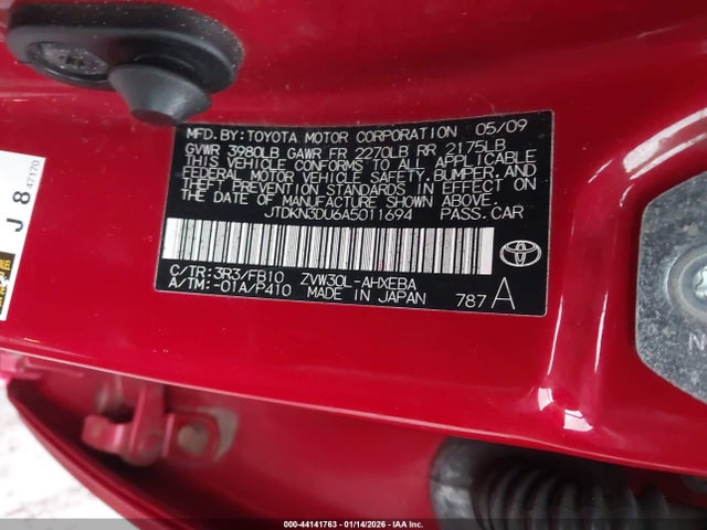 2010 TOYOTA PRIUS JTDKN3DU6A5011694 Photo 8