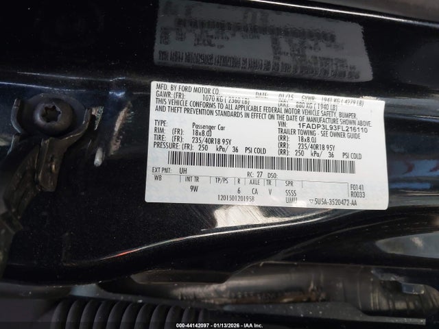 2015 FORD FOCUS ST 1FADP3L93FL216110 Photo 8