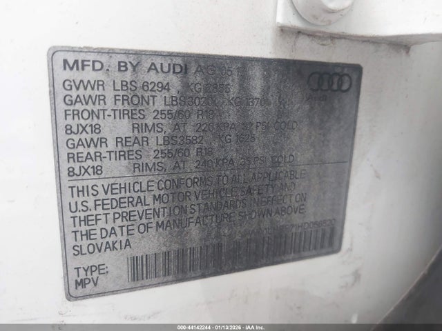 2017 AUDI Q7 WA1LHBF71HD056520 Photo 8