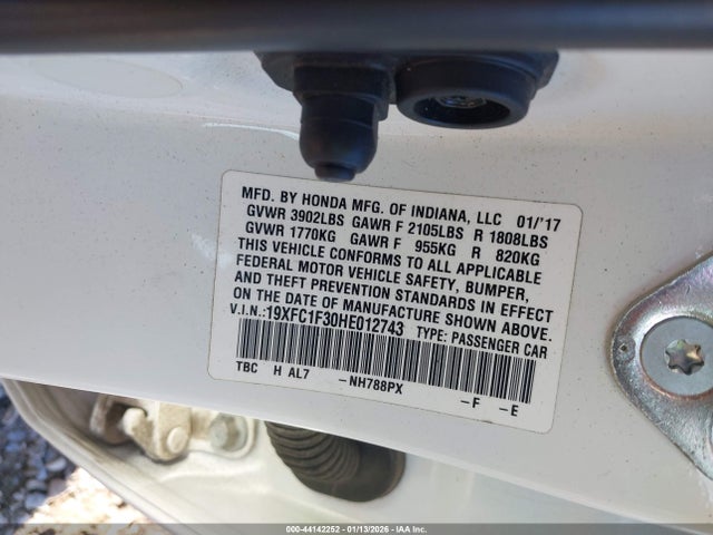 Honda Civic Ex-t 2017 19XFC1F30HE012743 Image 9