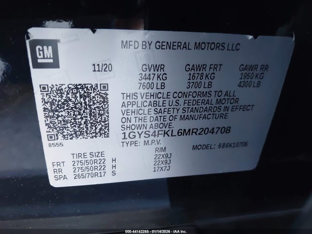 2021 CADILLAC ESCALADE 1GYS4FKL6MR204708 Photo 8