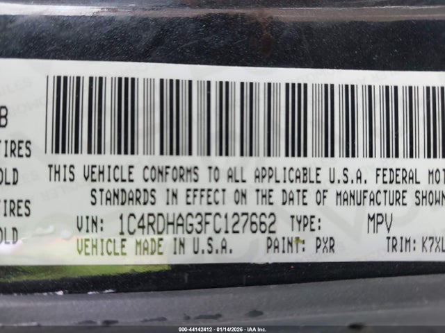 Dodge Durango Sxt 2015 1C4RDHAG3FC127662 Image 9