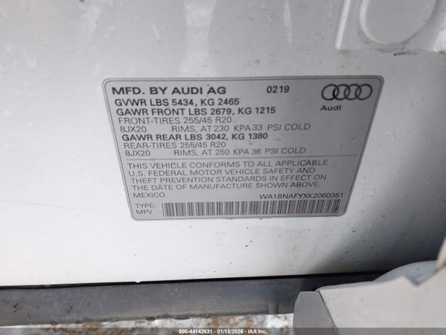 2019 AUDI Q5 WA1BNAFYXK2060351 Photo 8