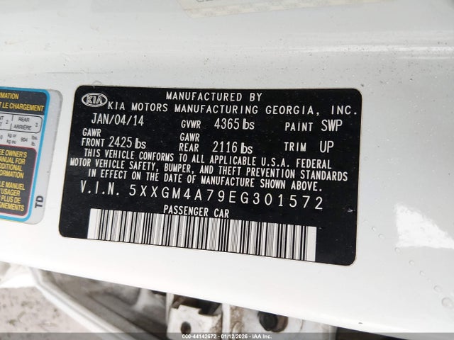 2014 KIA OPTIMA 5XXGM4A79EG301572 Photo 8