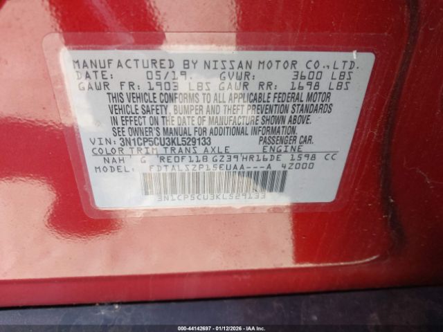 2019 NISSAN KICKS 3N1CP5CU3KL529133 Photo 8