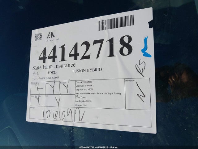 Ford Fusion Hybrid Se 2019 3FA6P0LU8KR200069 Image 17