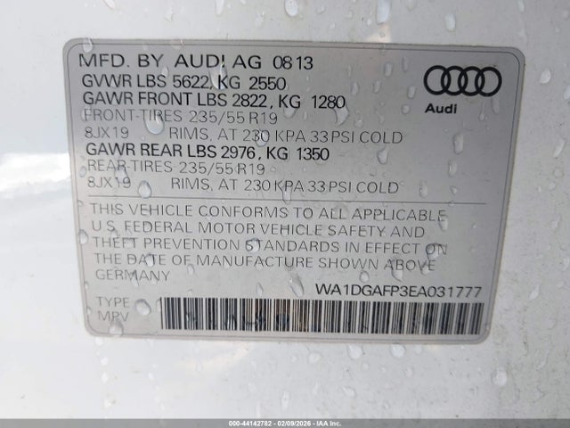 2014 AUDI Q5 WA1DGAFP3EA031777 Photo 8