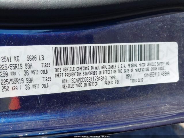 2019 DODGE JOURNEY 3C4PDDGG2KT794843 Photo 8