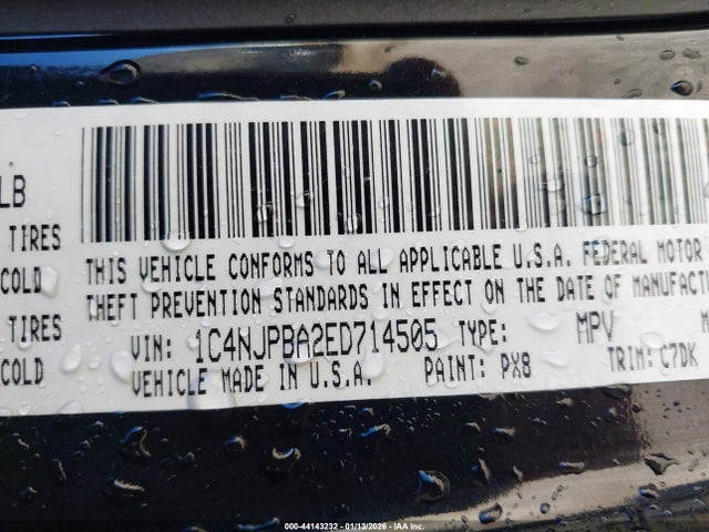 Jeep Patriot Sport 2014 1C4NJPBA2ED714505 Image 9