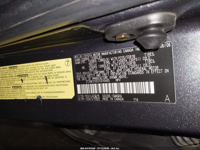 Aukcja sprzedaży 2007 Lexus Rx 350, vin: 2T2GK31U57C010465, numer aukcji: 44143348