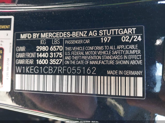 2024 MERCEDES-BENZ EQE 350 W1KEG1CB7RF055162 Photo 8