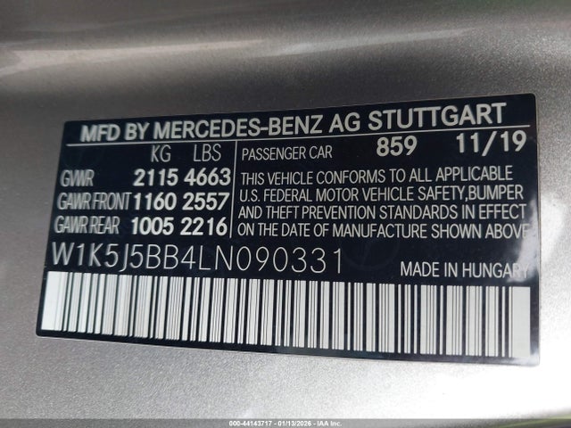 2020 MERCEDES-BENZ AMG CLA 35 W1K5J5BB4LN090331 Photo 8