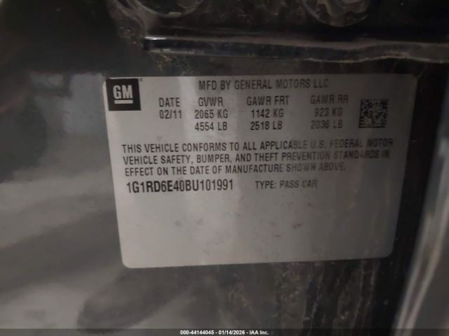 2011 CHEVROLET VOLT 1G1RD6E40BU101991 Photo 8