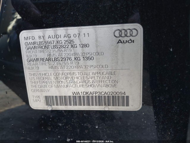 2012 AUDI Q5 WA1DKAFP3CA020094 Photo 8