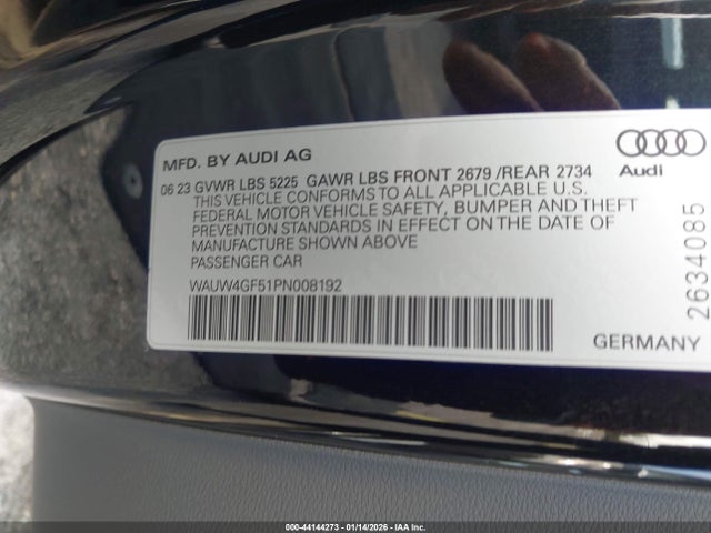 2023 AUDI S5 CABRIOLET WAUW4GF51PN008192 Photo 8