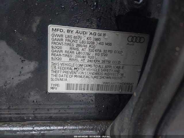 2017 AUDI Q7 WA1LAAF75HD015547 Photo 8