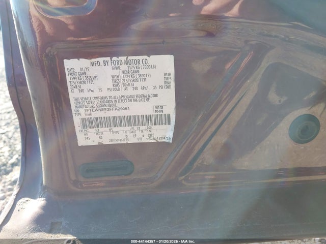 2015 FORD F-150 1FTEW1EF2FFA29061 Photo 8