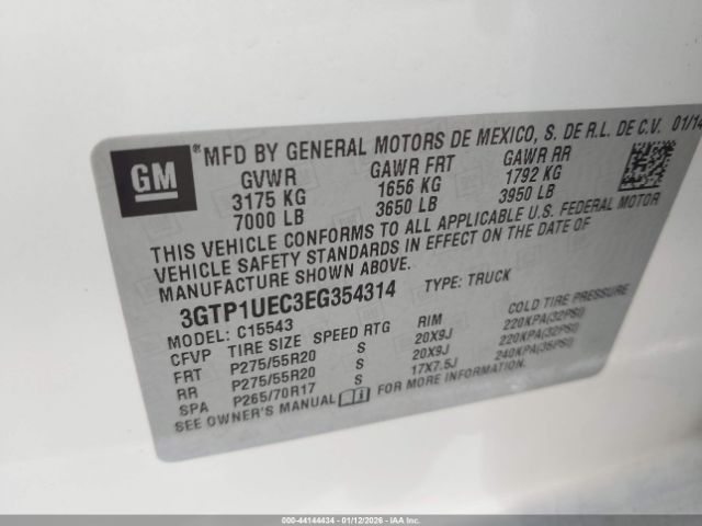 2014 GMC SIERRA 1500 3GTP1UEC3EG354314 Photo 8