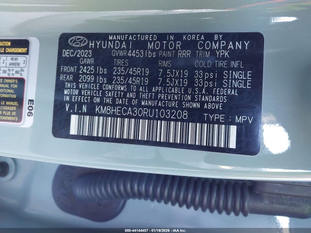 Hyundai Kona Limited 2024 KM8HECA30RU103208 Image 9