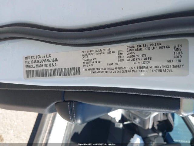 2024 JEEP GRAND CHEROKEE L 1C4RJKBG9R8501848 Photo 8