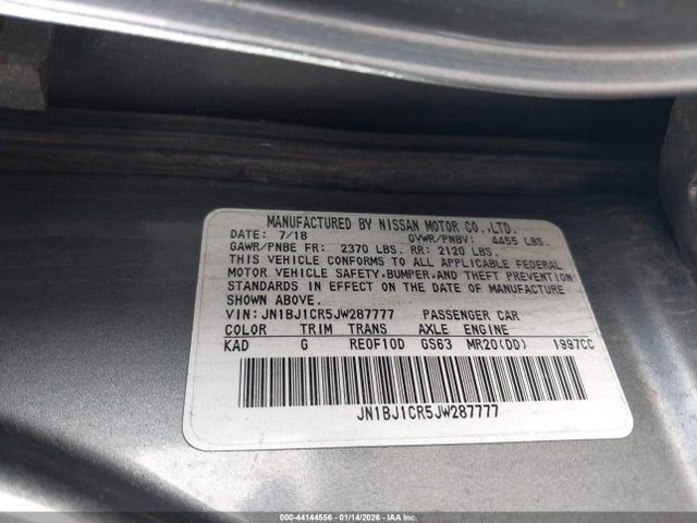 JN1BJ1CR5JW287777 Nissan Rogue Sport S