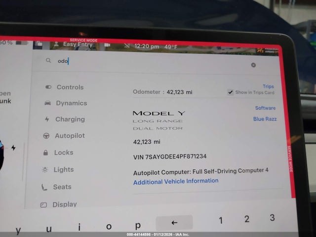 2023 TESLA MODEL Y 7SAYGDEE4PF871234 Photo 6