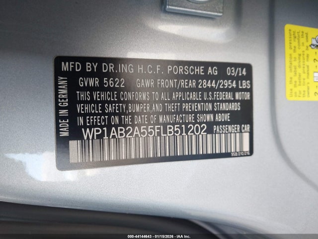 2015 PORSCHE MACAN WP1AB2A55FLB51202 Photo 8
