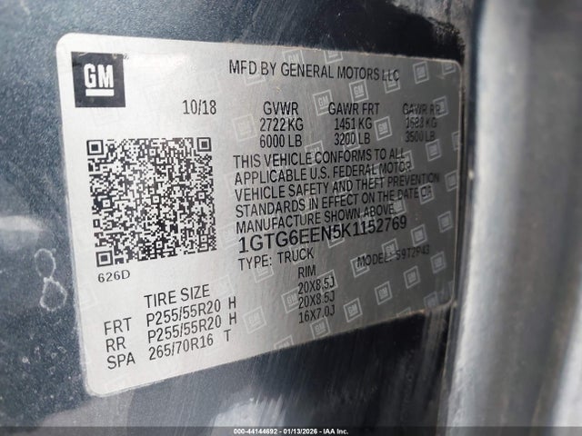 1GTG6EEN5K1152769 GMC Canyon Denali