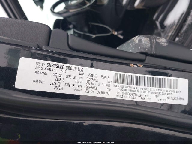 Продажа на аукционе авто 2014 Jeep Grand Cherokee Altitude, vin: 1C4RJFAG0EC568600, номер лота: 44144745