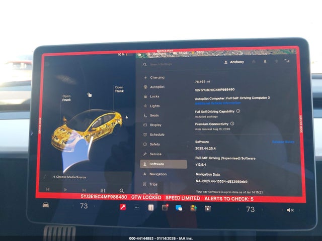 5YJ3E1EC4MF988480 Tesla Model 3 Performance Dual Motor All-wheel Drive