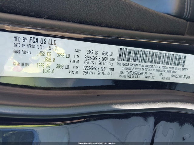 2017 DODGE DURANGO 1C4RDJAG8HC908123 Photo 8