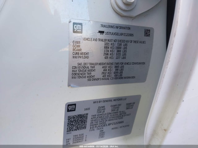 1GTUUGEL6PZ122885 GMC Sierra 1500 4wd Standard Box Denali
