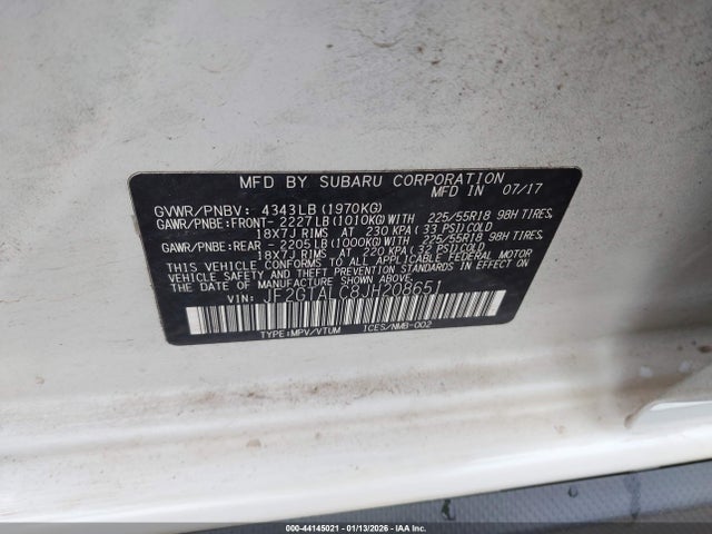 Продажа на аукционе авто 2018 Subaru Crosstrek 2.0i Limited, vin: JF2GTALC8JH208651, номер лота: 44145021