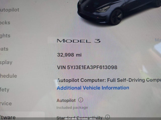 Tesla Model 3 Rear-wheel Drive 2023 5YJ3E1EA3PF613098 Image 7