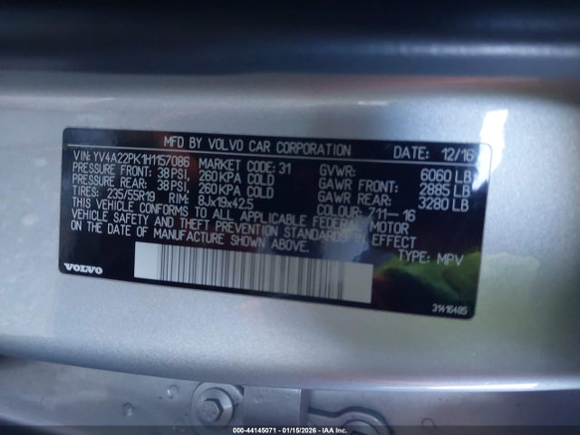 2017 VOLVO XC90 YV4A22PK1H1157086 Photo 8