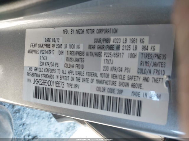 Aukcja sprzedaży 2013 Mazda Cx-5 Sport, vin: JM3KE2BEXD0116673, numer aukcji: 44145299