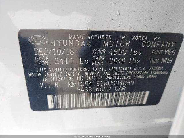 KMTG54LE9KU034059 Genesis G70 3.3t Advanced