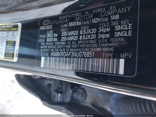Hyundai Ioniq 5 Limited 2022 KM8KRDAF3NU076851 Image 9