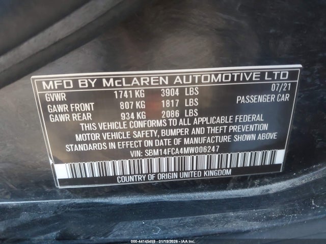 2021 MCLAREN 720S SBM14FCA4MW006247 Photo 8