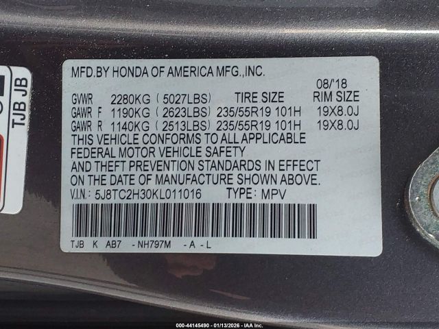 2019 ACURA RDX 5J8TC2H30KL011016 Photo 8