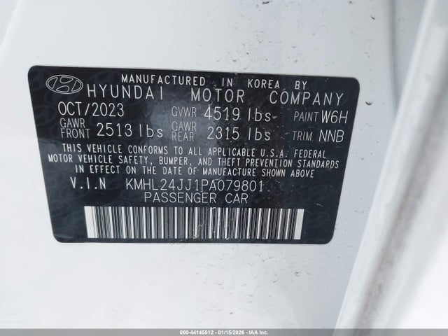 2023 HYUNDAI SONATA HYBRID KMHL24JJ1PA079801 Photo 8