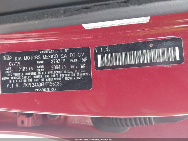 2020 KIA FORTE 3KPF24AD6LE156133 Photo 8