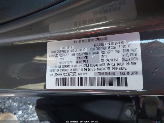Mazda Cx-5 Touring 2019 JM3KFBCMXK0637375 Image 9