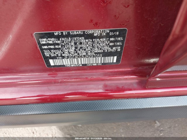 JF2GTACC5JH297059 Subaru Crosstrek 2.0i Premium